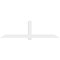 Ekena Millwork Eugene Architectural Grade PVC Gable Bracket, 108"W x 31 1/2"H x 2"D x 6"F, 7/12 Pitch GBP108X32X0206EUG00 - alternate 5